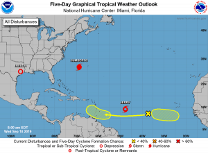5-Day Tropical Outlook | September 18, 2019, 8am ET